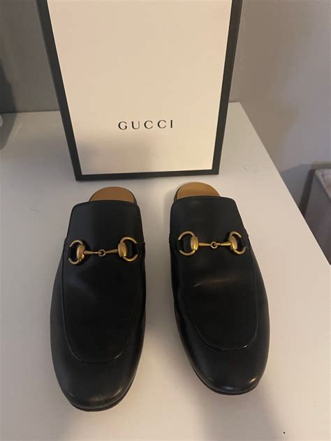 men gucci princetown|black gucci loafers men's.